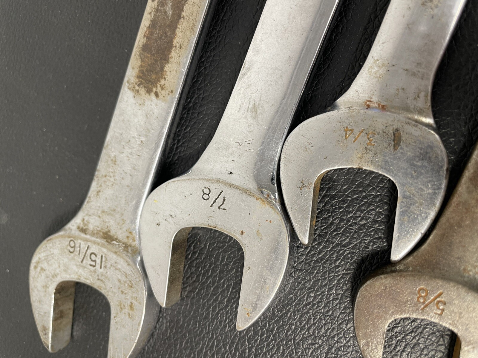Snap On Combination Wrench Set SAE 6 pc 3/8 to 15/16 inch