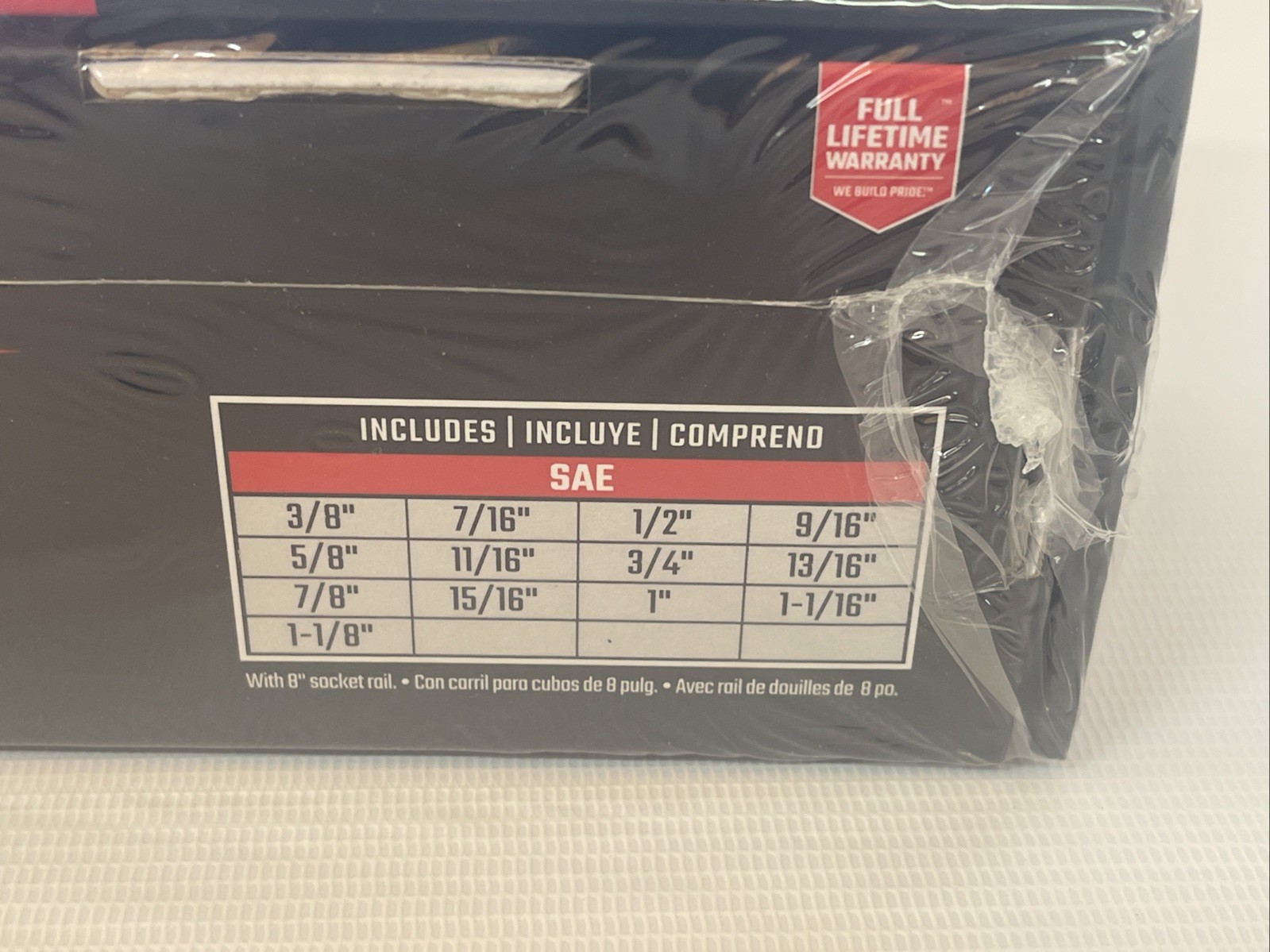 Craftsman V-Series 1/2″ Drive 13 Piece SAE Deep Socket Set CMMT17395V