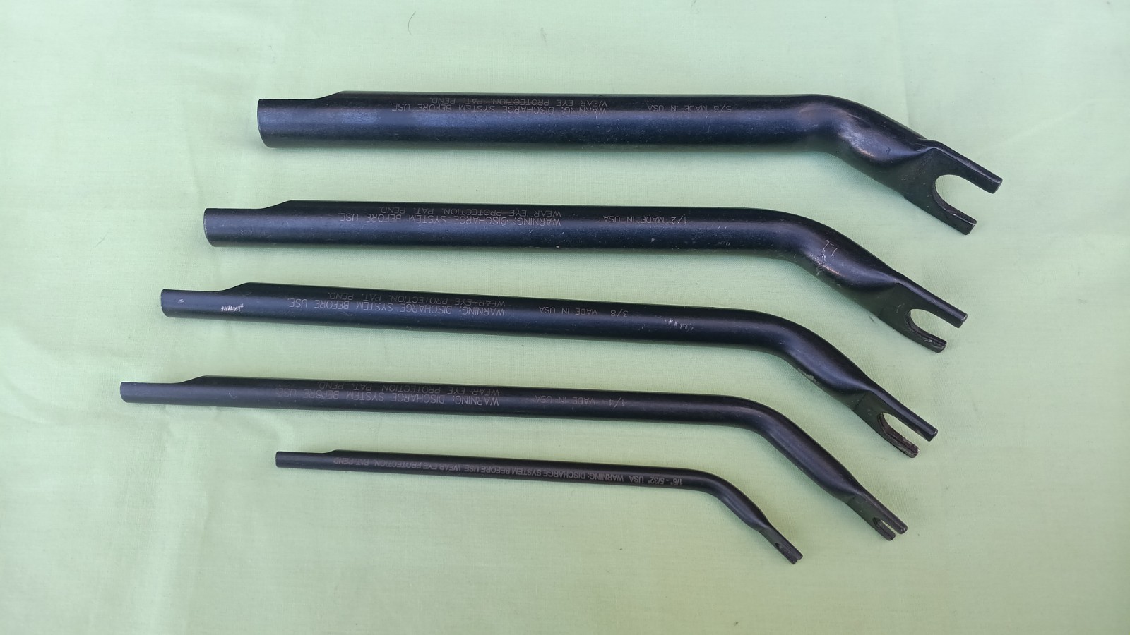 Lisle 5pc Air Line Disconnect Tool Set (42400) Used 1/8 Through 5/8