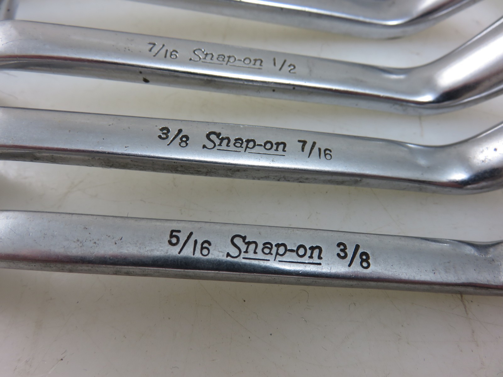 Snap-On XSO SHORT 60° Offset Box End Wrench 7pc Set 5/16″-13/16″ Vintage