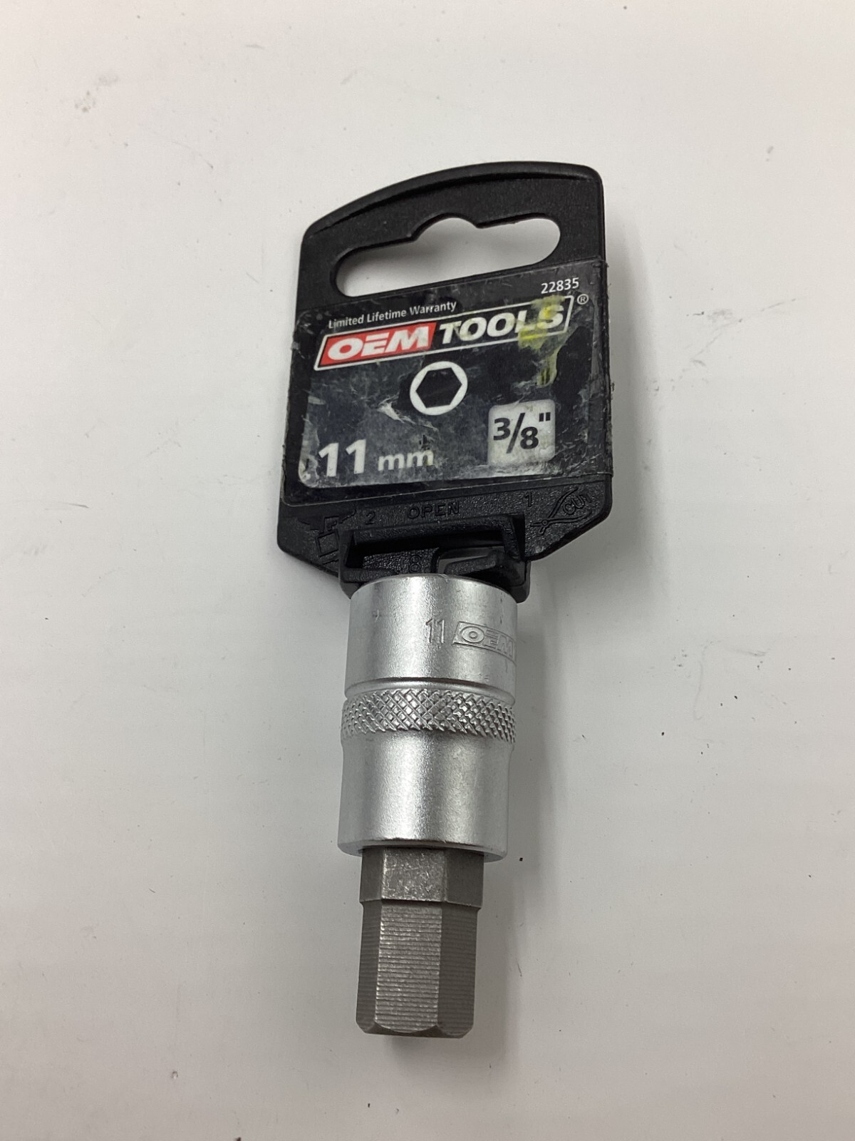(QTY5) 22835 11 mm Hex Bit Socket (3/8″ Drive) Hard Chrome Finish