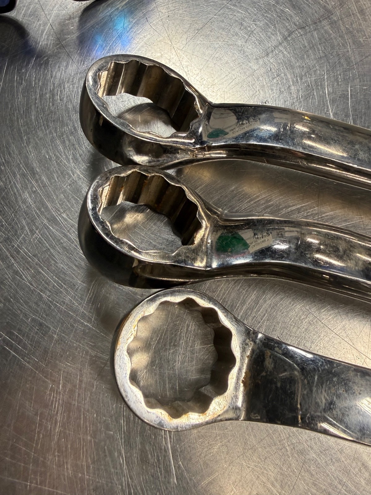 3 Pcs. Snap-on 1-1/4 to 1-5/8 XB4852A XB4446A XB4042A SAE Box Wrench Chrome NEW