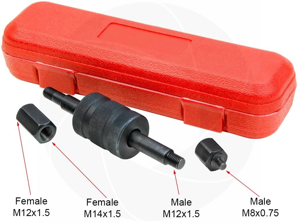Diesel Common Rail Injector Extractor Puller Sliding Hammer Remover M8 M12 M14