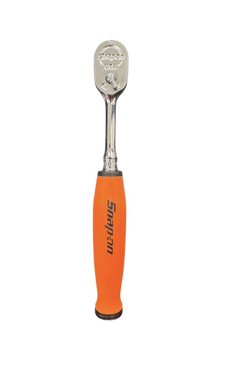 Snap-on Tools USA Orange 3/8″ Drive Red Small Body Fixed-Head Ratchet FHCL72
