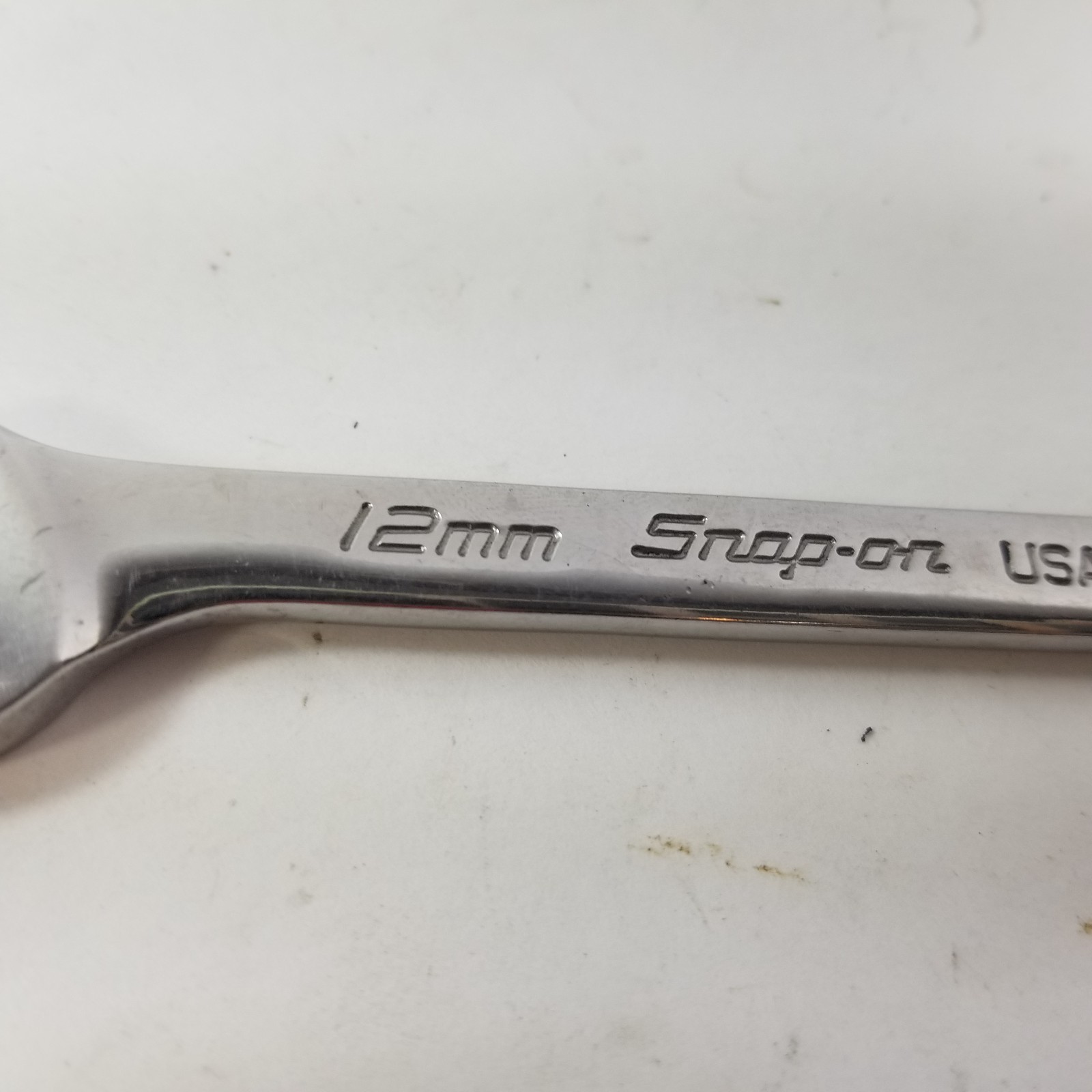 Snap On 12mm Metric SVSM12 Flank Drive Plus Four Way Angle Head Open End Wrench