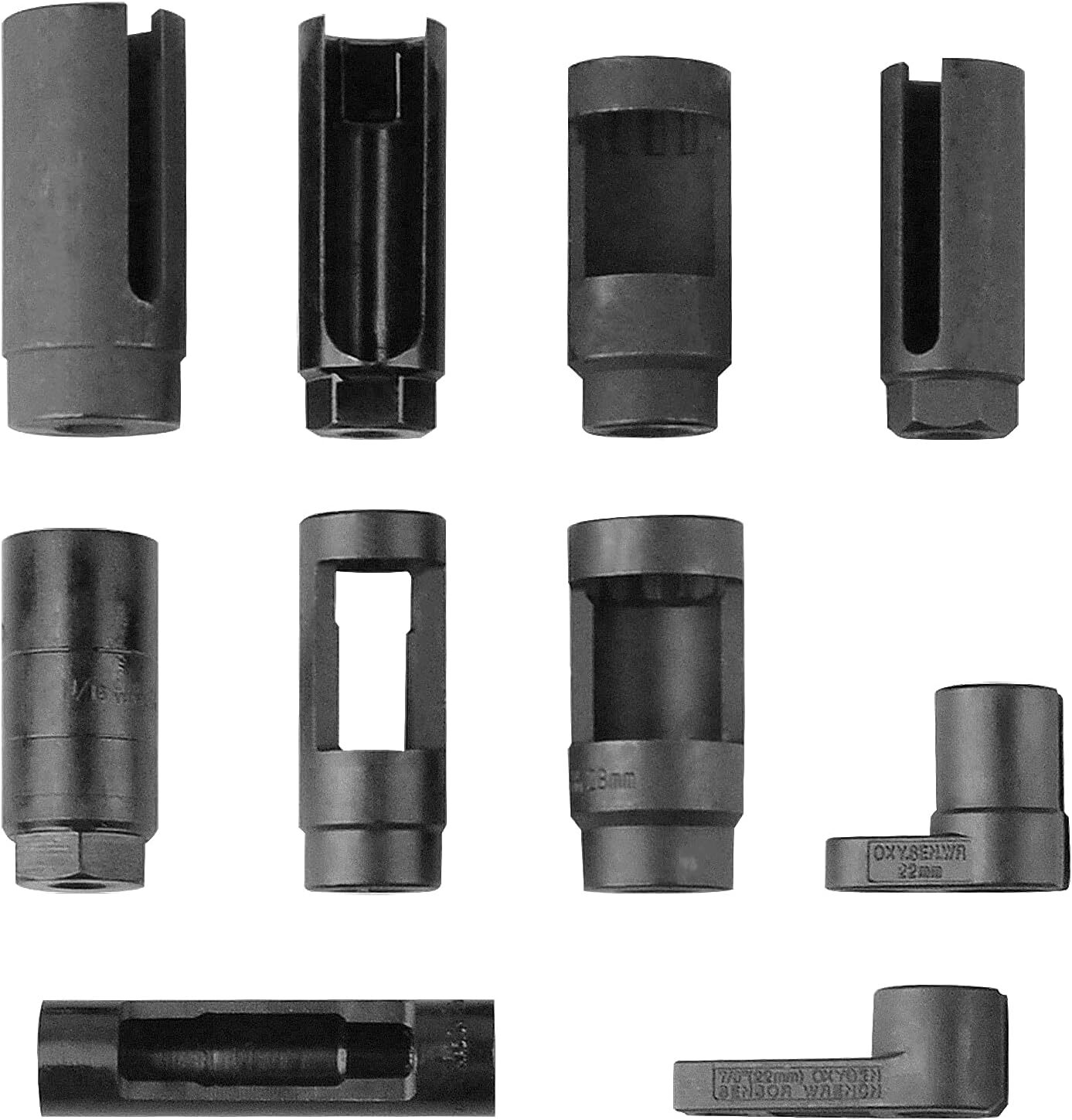 10Pcs Oxygen Sensor Socket Set Sensor Oil Pressure Sending Unit Removal Kit
