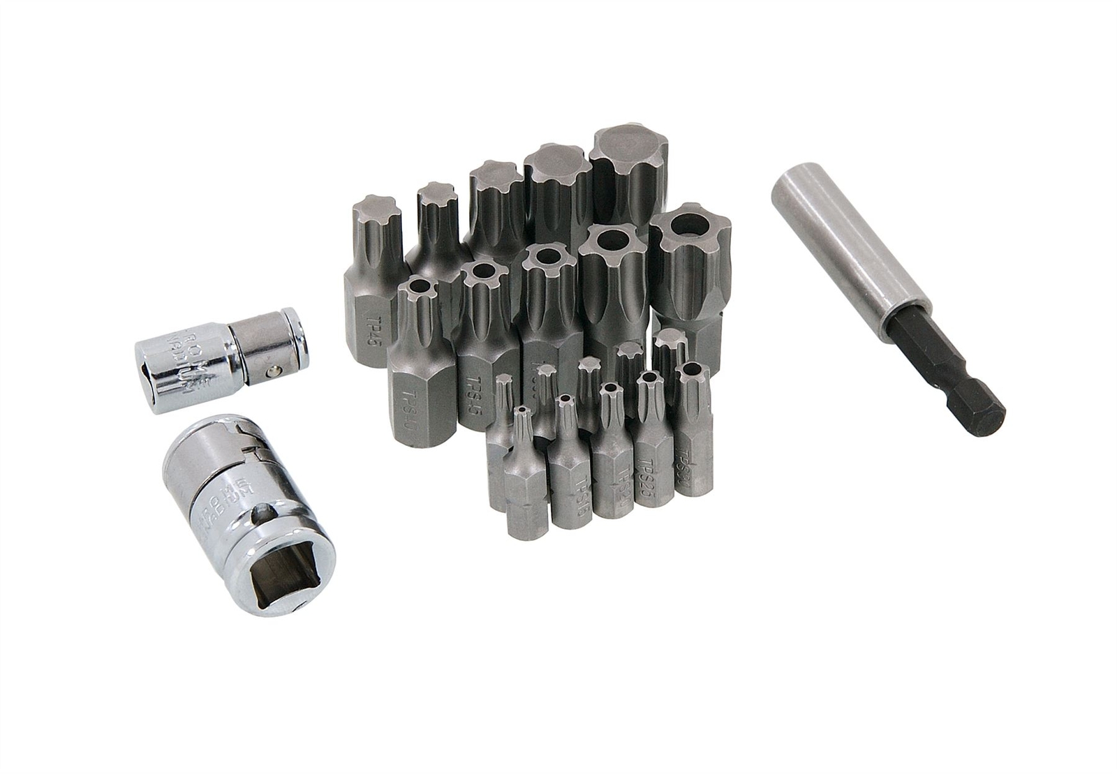 23pc Torx Plus Security Bit Set – Tp10 To Tp60 & Tps10 To Tps60