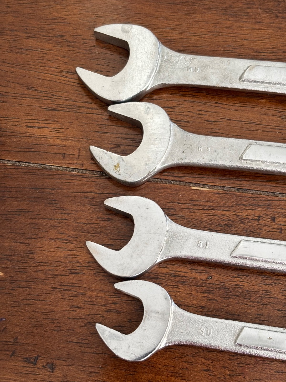 Chrome Vanadium Combination Wrench Lot – 4 Pieces