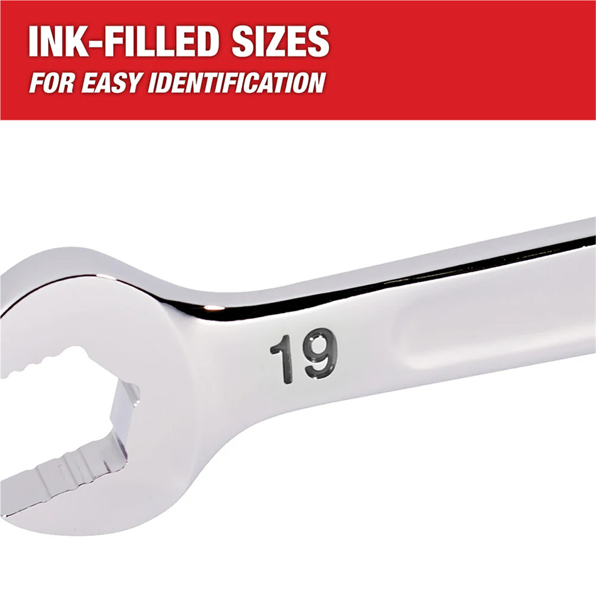 Milwaukee Tool 16MM Metric Ratcheting Combination Wrench, 12-Point, Steel, Chrom