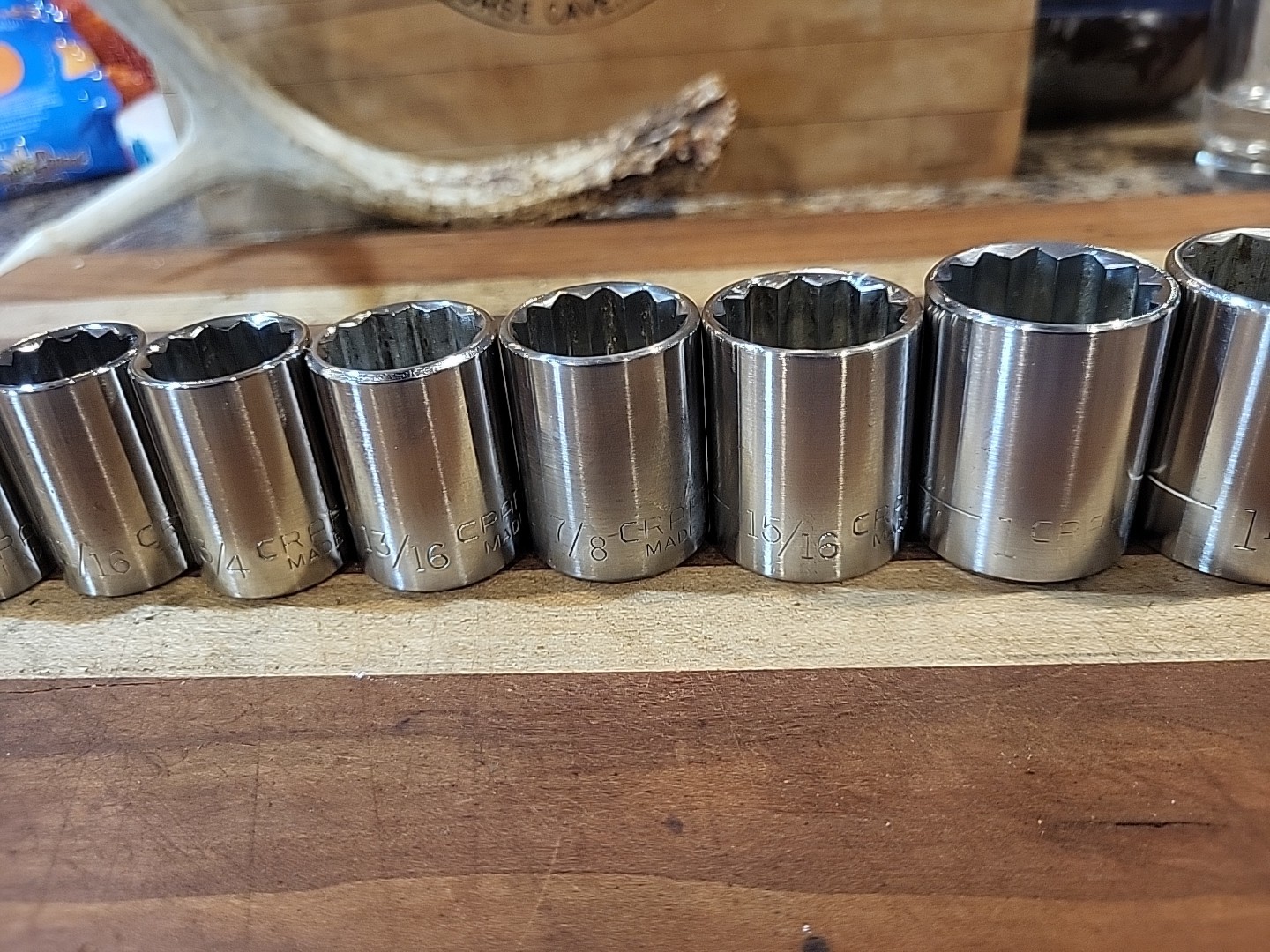 Craftsman 13 Pc. SAE Shallow Socket Set 1/2″ Dr. 12 Pt. 7/16″ to 1-1/4″ 🇺🇸