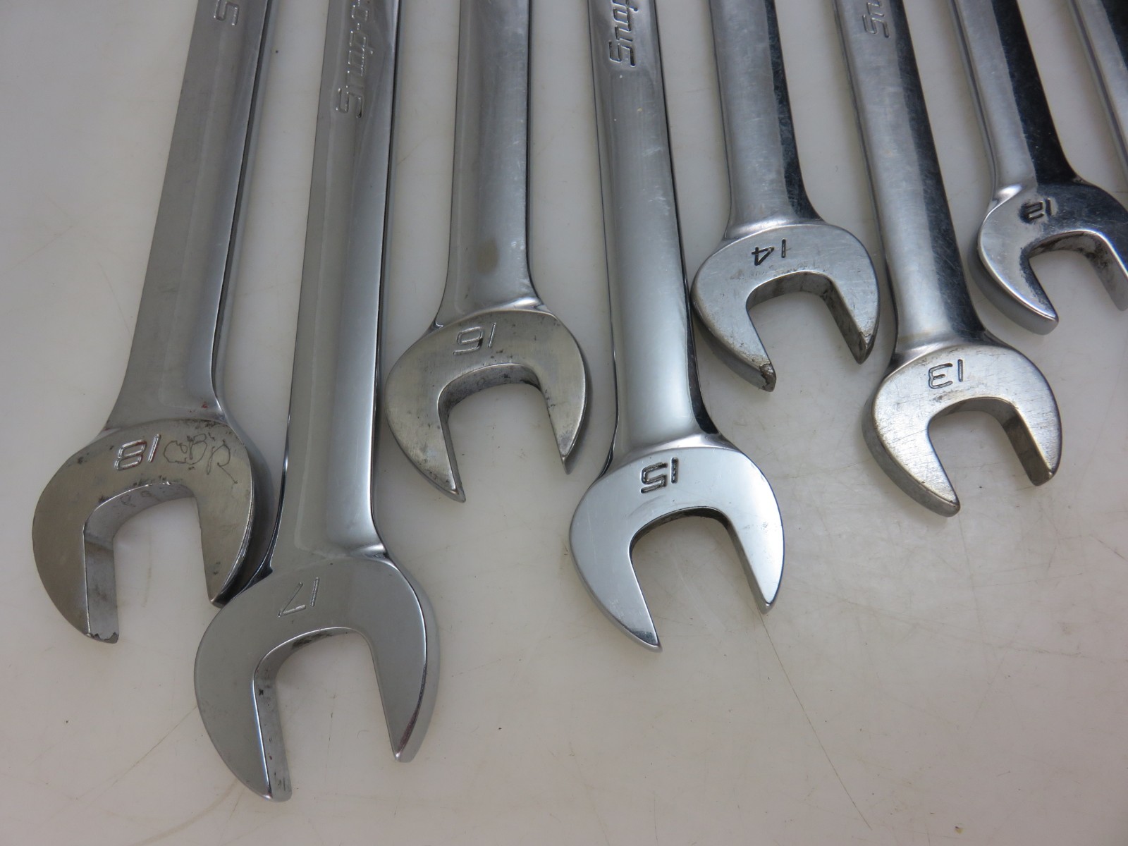 Snap-On METRIC OEXM Series Combination Wrench 9pc Set 10mm-18mm USA Made