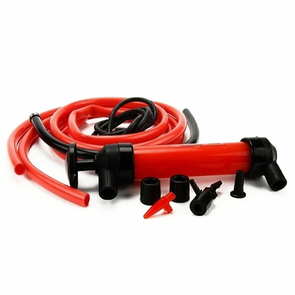 Gasoline Manual Transfer Hand Pump Siphon Kit Fuel Diesel Oil Kerosene Water
