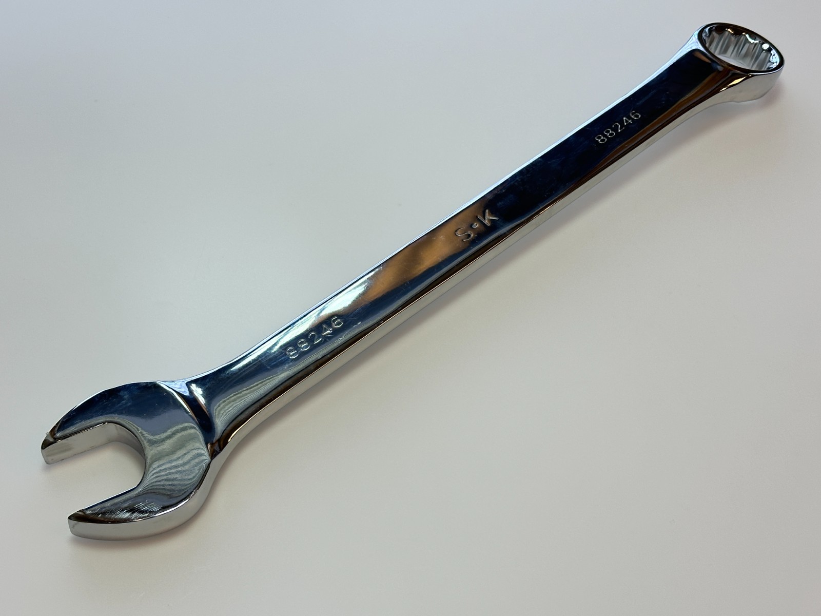 NEW SK Tools USA 88246 SAE 1-7/16″ Full Polish Combination Wrench, 12 Point, NOS