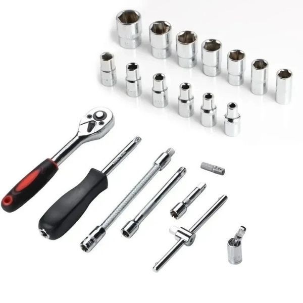 Car Repair Tool Kit 46 pcs Socket Set Car Repair Auto Repairing Tools with Box..
