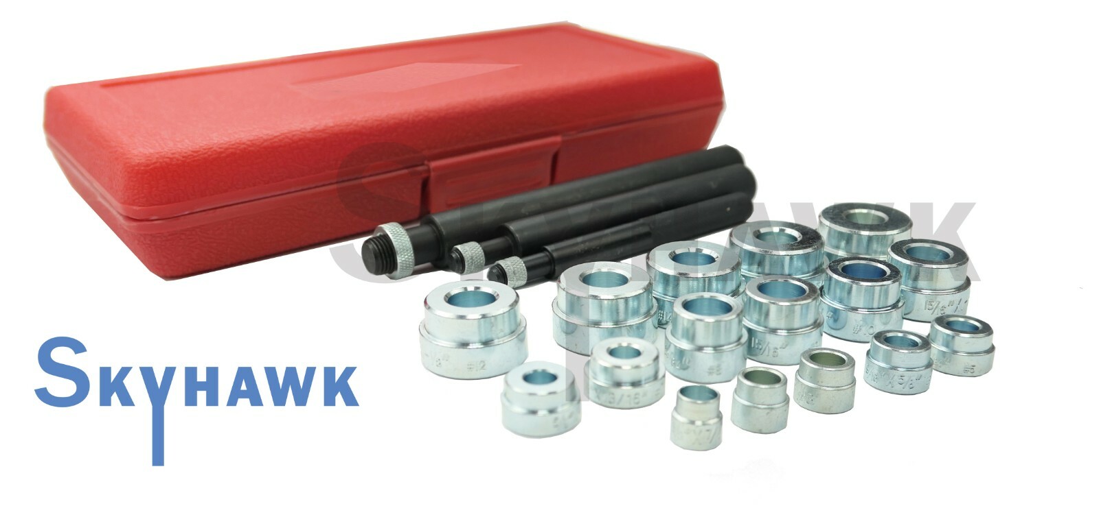 Bearing Race & Bushing Collar Seal Driver Tool Kit w/ 3/8″~1-3/8″ Adapters
