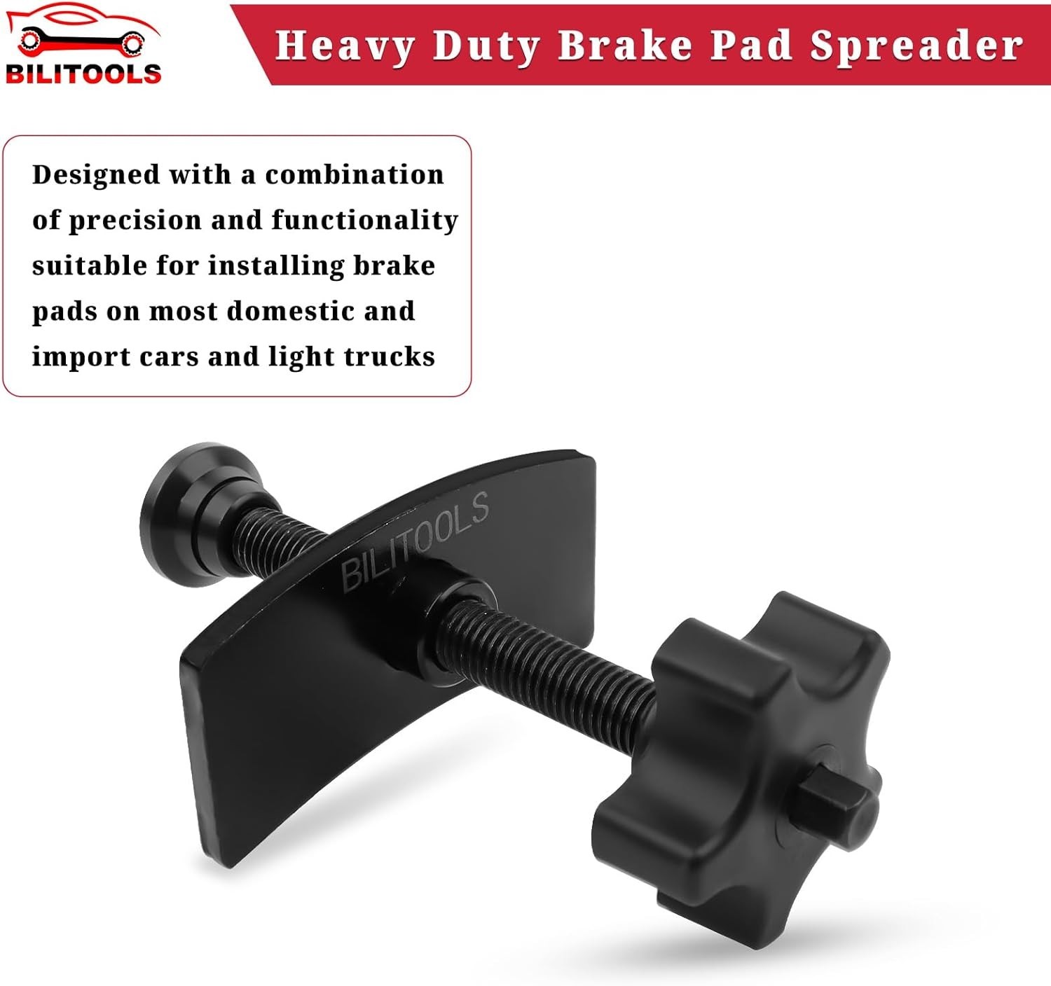 High-Quality Carbon Steel Brake Pad Spreader for Reliable Piston Compression