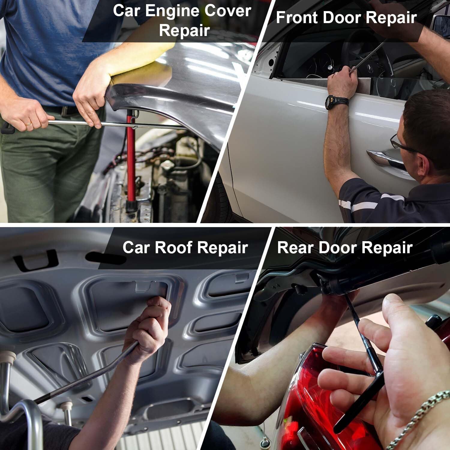 PDR 118pcs Dent Repair Kit Paintless Dent Removal Tools Dent Puller Kit for Car