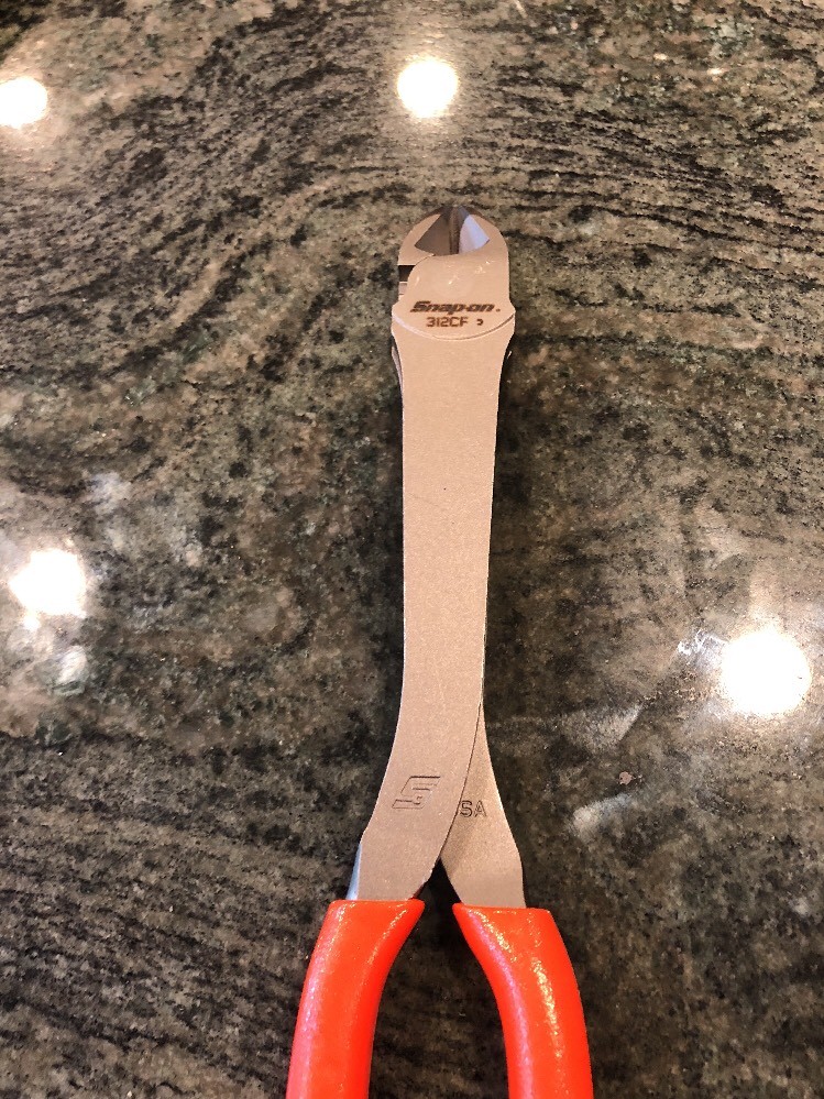 Snap On 312cf 11″ vectorEdge heavy duty diagonal cutter orange