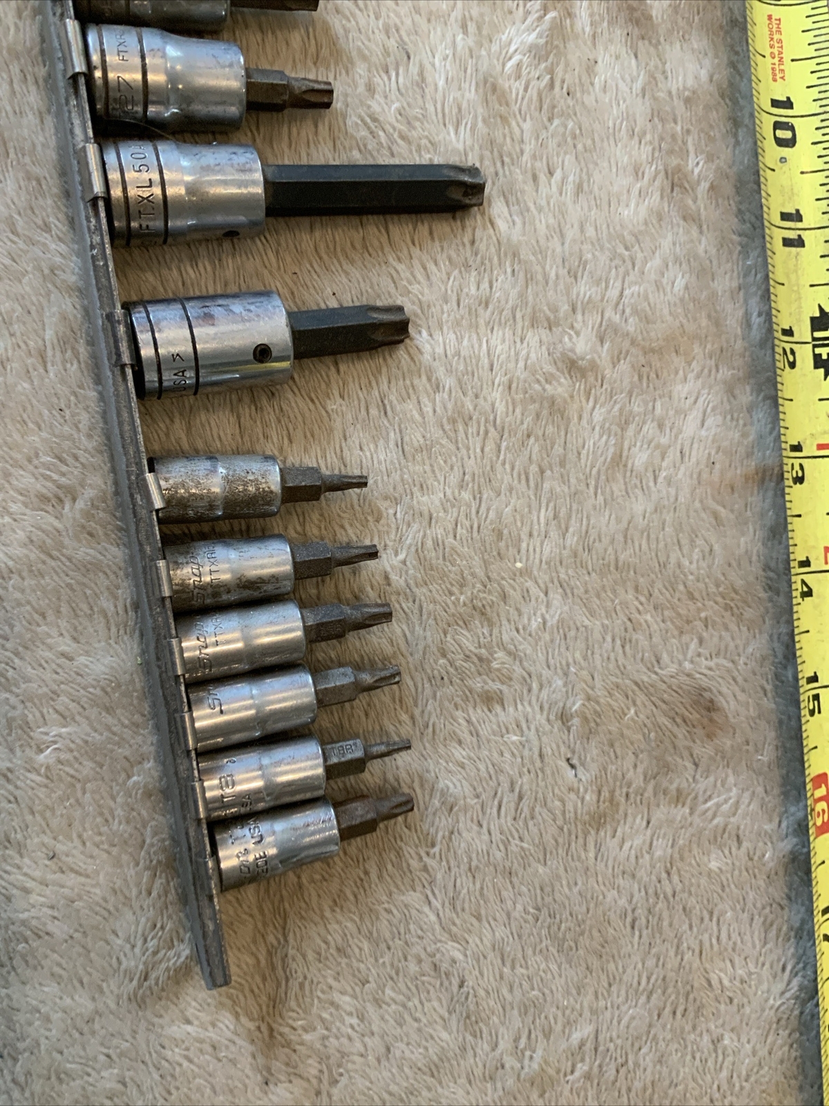 Snap On Mixed Torx And Other Sockets, See Pics…some Surface Rust…