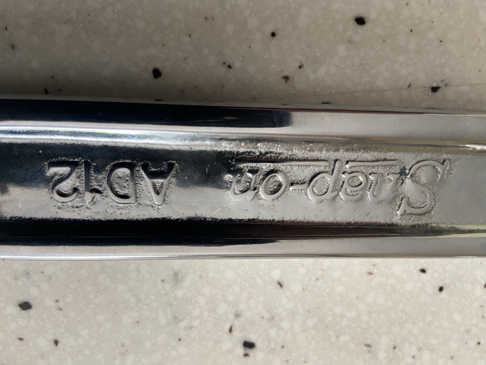 Snap On AD12 Adjustable Wrench 12” Or 300 mm Chrome Made In USA