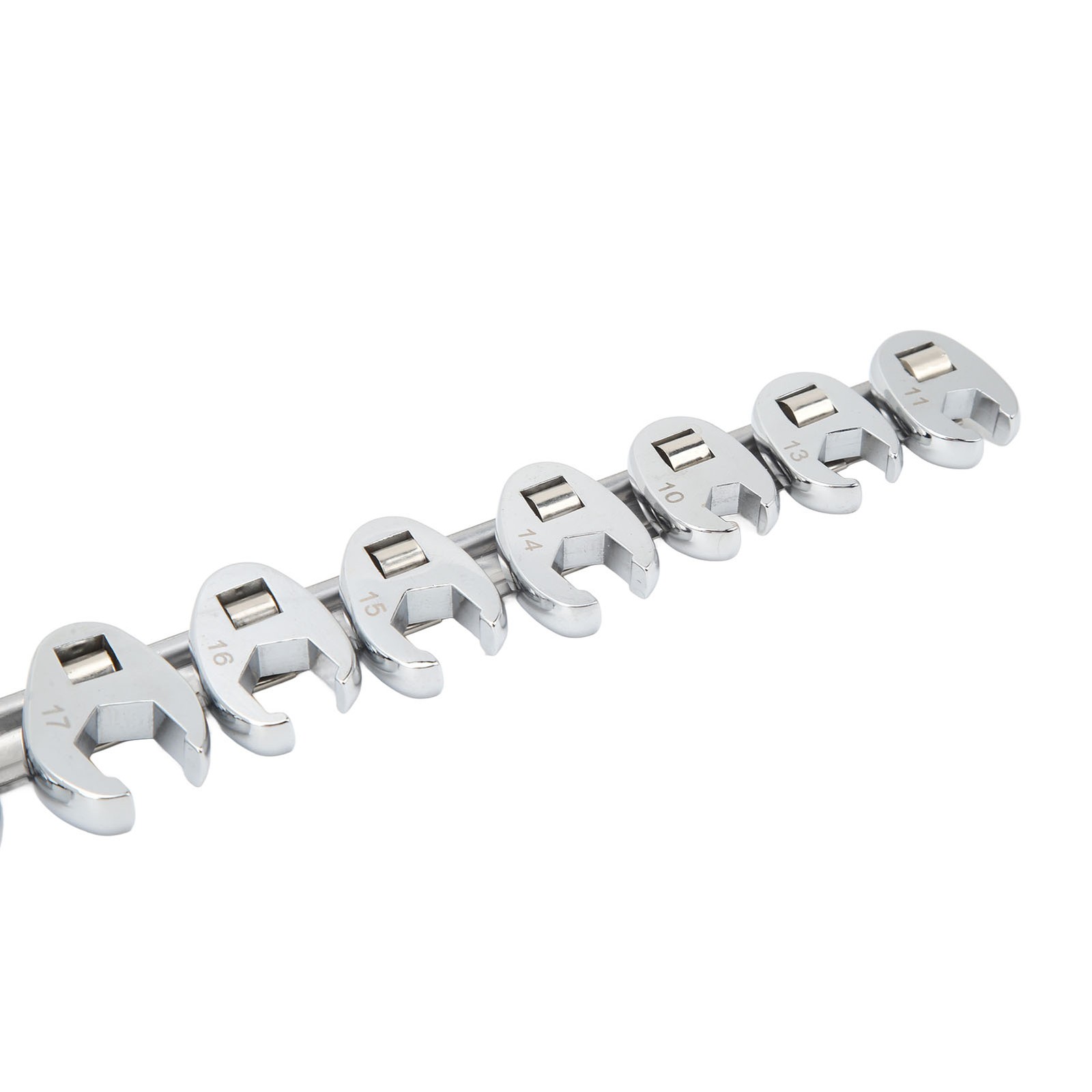 Car 10pcs Crows Foot Wrench Set 10mm To 22mm Sizes Metric Nut Wrench For 3/8in