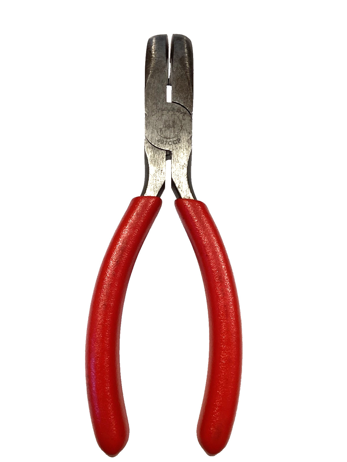 Snap on Tools 7” Long Nose 90° Bent Needle Nose Pliers RED Soft Grip 497CCP NICE