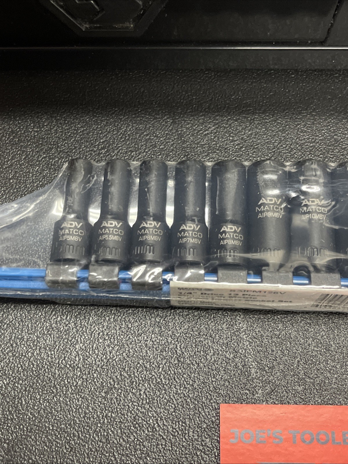 MATCO TOOLS 1/4″ DR METRIC 6 PT ADV MID-LENGTH IMPACT SOCKET SET SEMI SAIPM126V