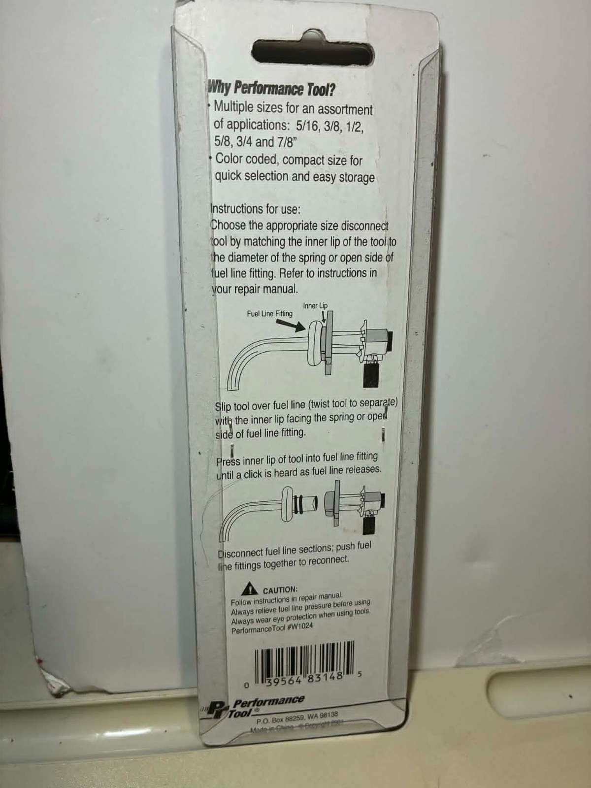 Performance Tools W83148 Air Conditioning/Fuel Line Disconnect Tool Set