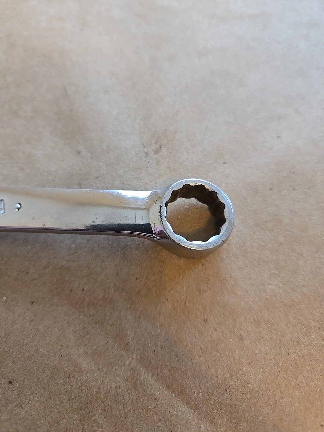 Snap On 9/16″ 12PT SAE Short Chrome Combination Wrench OEX180