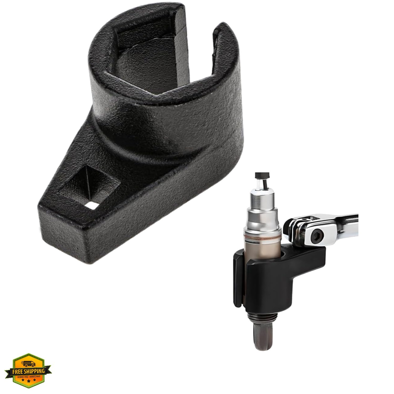 3/8-Inch Drive by 7/8-Inch 22mm, Offset 6-Point, Automotive Oxygen Sensor Rem…