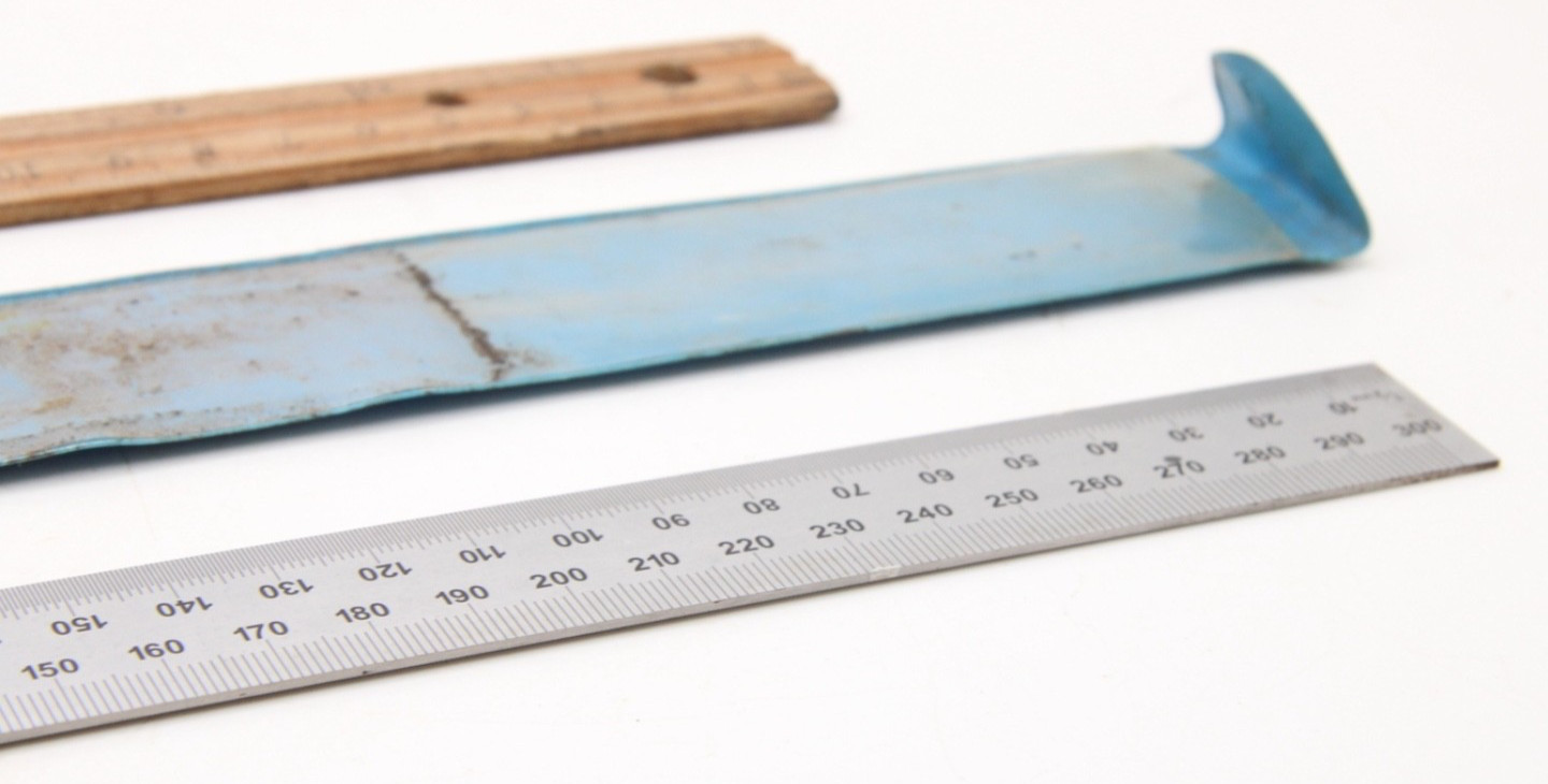 Unbranded 12 Inch Ruler Stainless Steel Tempered Inches MM 1/2MM Made in USA