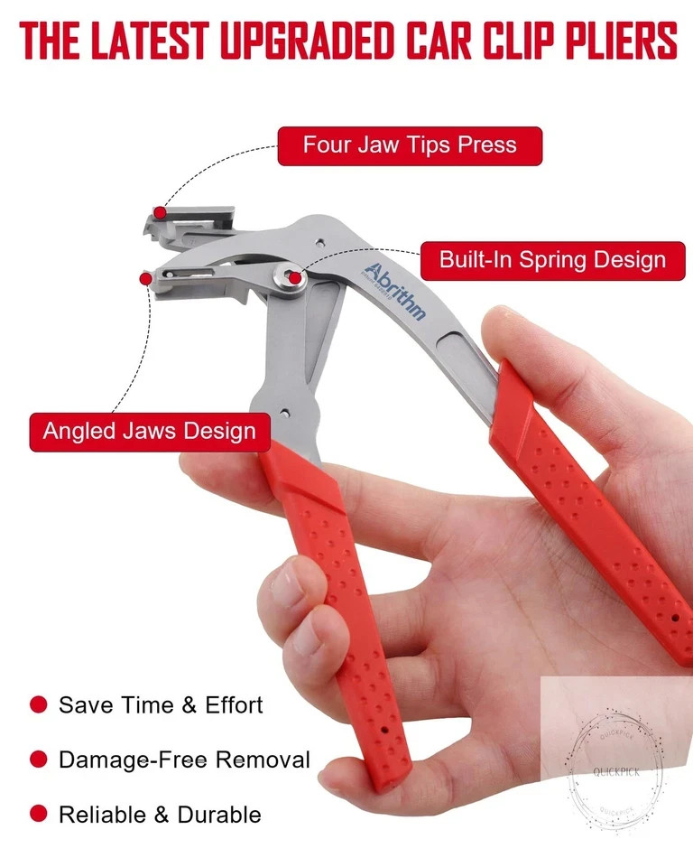 Car Clip Pliers, Professional Auto Clip Removal Pliers Tool, Panel Clip Removal