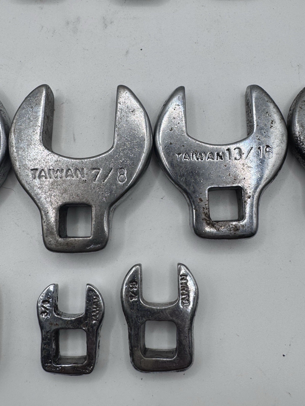15 Pc 3/8 Drive Crowfoot Flare Nut Wrench Lot SAE Metric Craftsman TTC