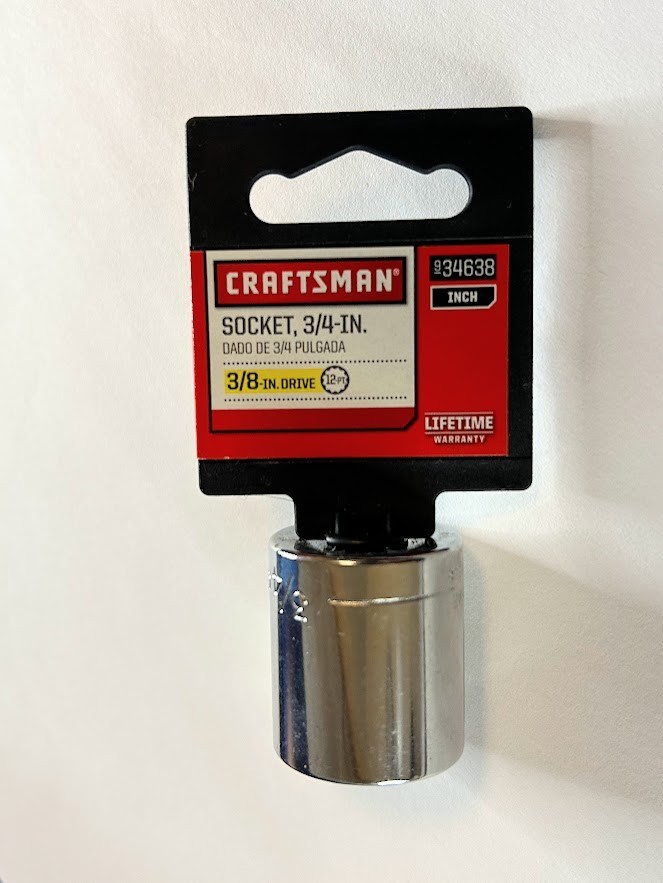 Craftsman 3/4″ x 3/8″ Easy Read Socket – S-AF 34638- 12 Pt – Free USA Ship