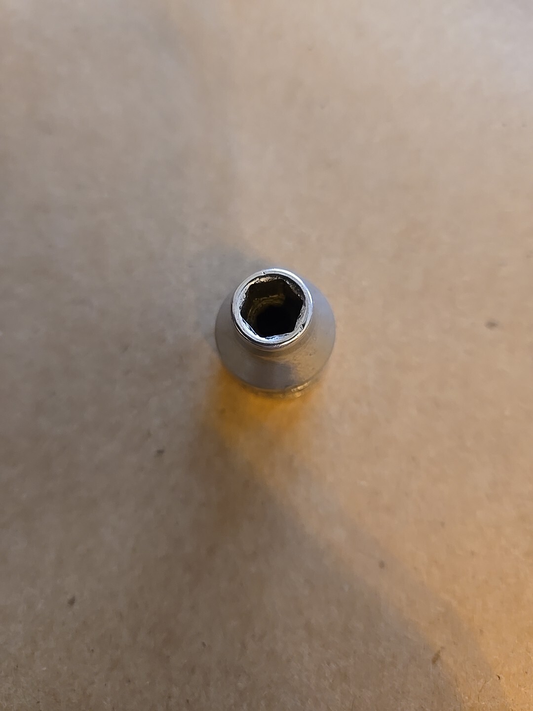 Snap On 3/8″ Drive 1/4″ 6PT SAE Shallow Chrome Socket USA FS081
