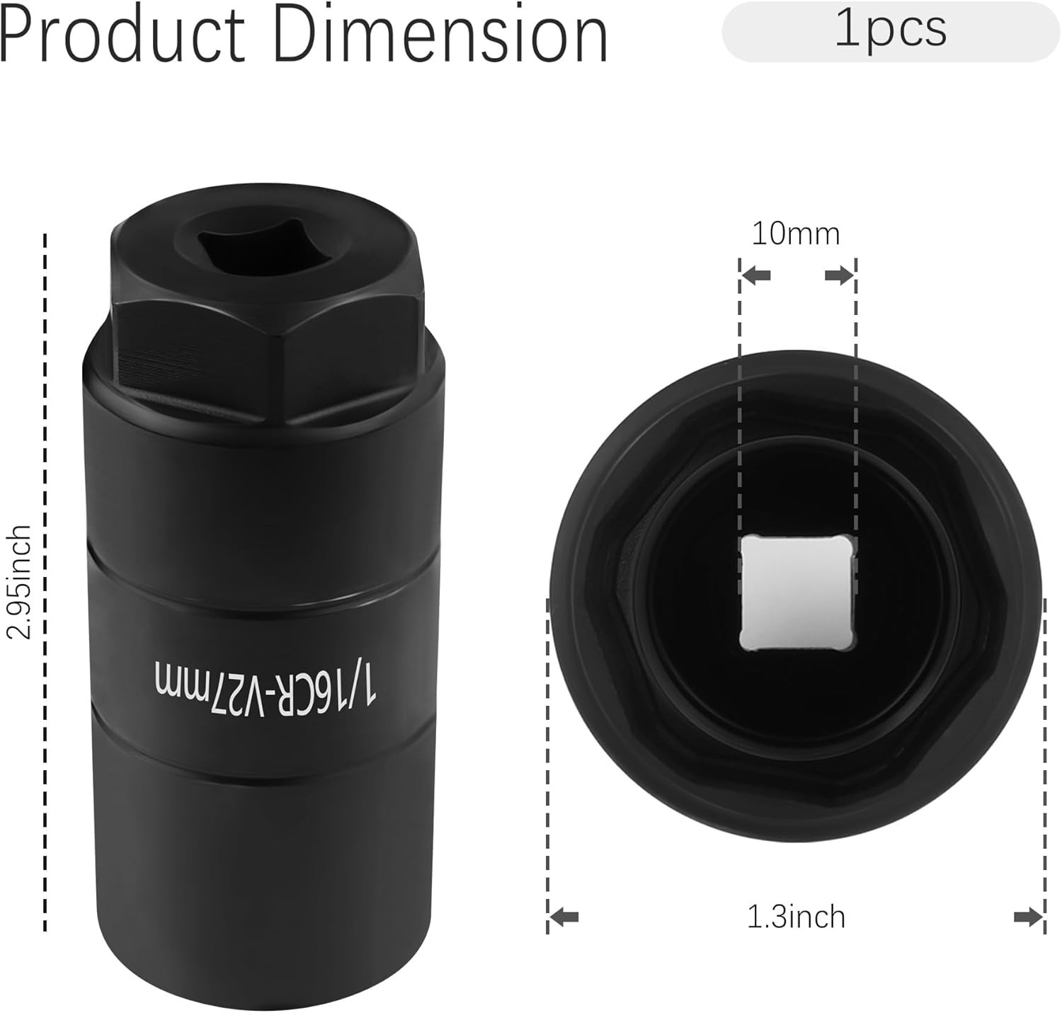 Compact 1 1/16” Oil Sensor Socket – Quick Install for GM & Chrysler Vehicles