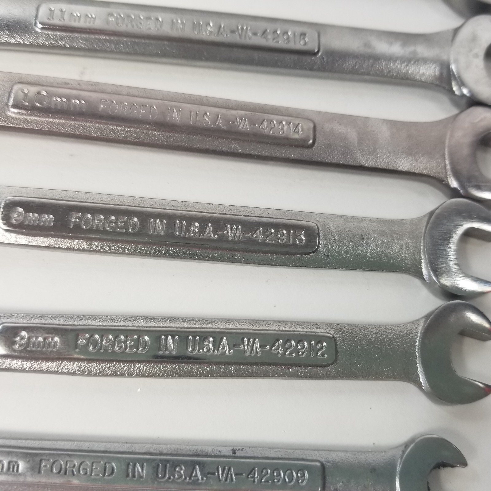 Craftsman 11x Metric Combination Wrench Set 6 8 9 10 11 12 13 14 16 17 18 VA USA