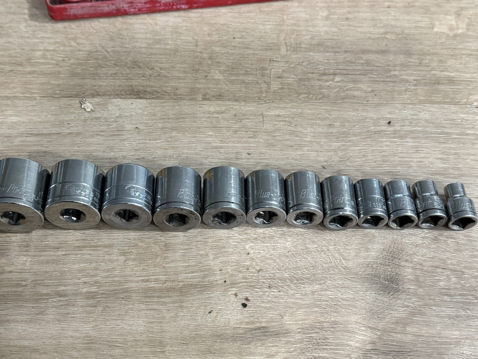 Blue Point Silver Eagle 3/8 Shallow See Socket Set Read Description