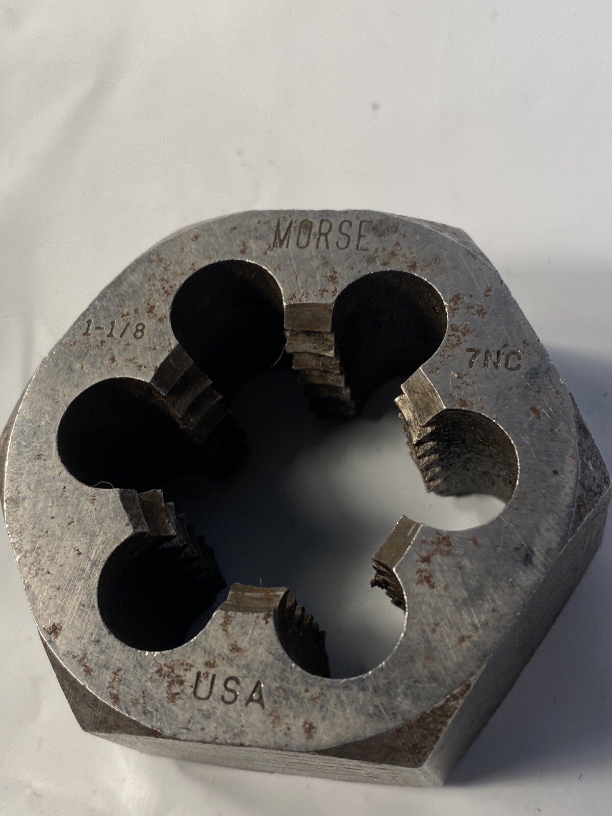 1-1/8-7 NC x 2″ Morse Die Vintage