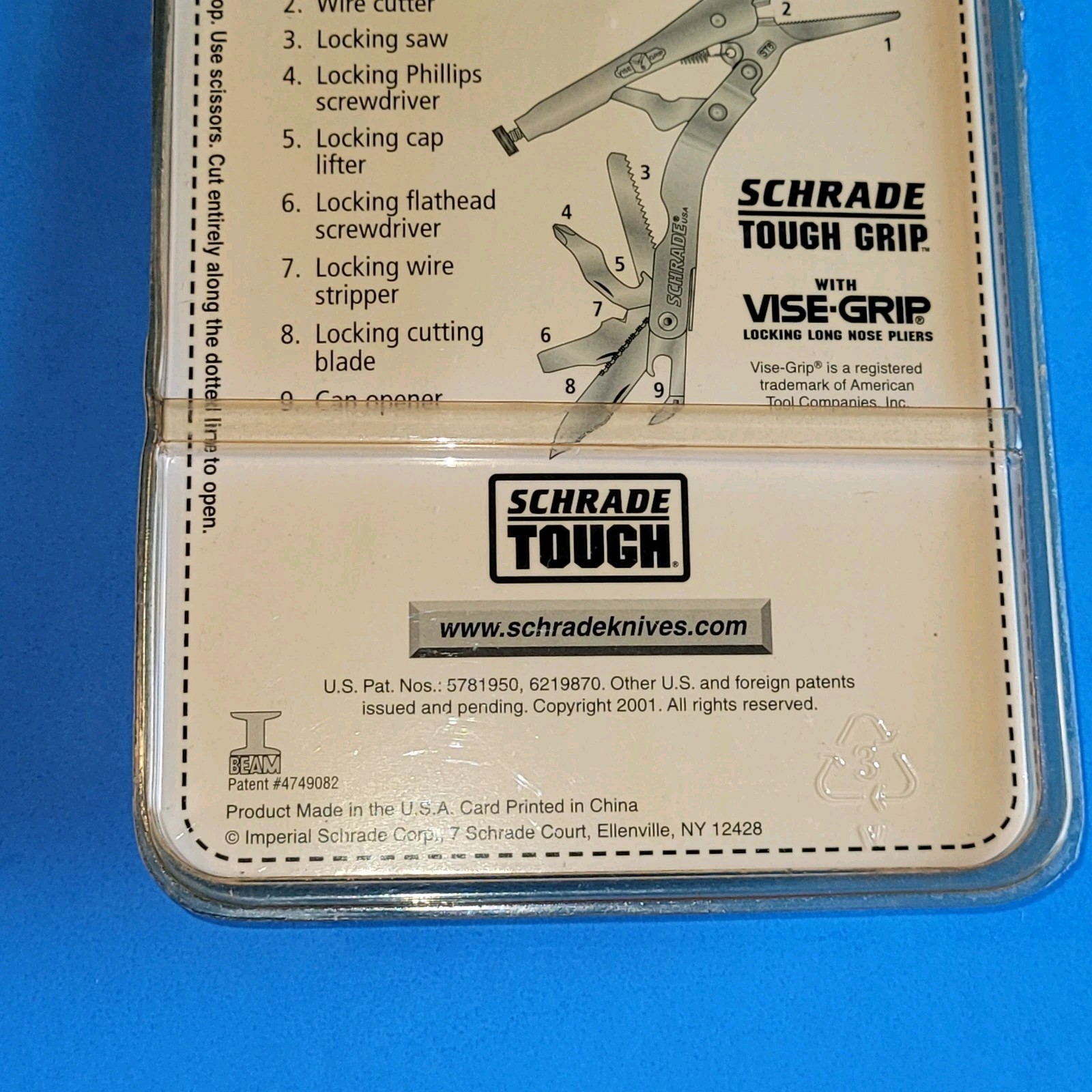 Petersen Dewitt Vise Grip & Schrade Multi-Tool ST6 USA, Original Packaging