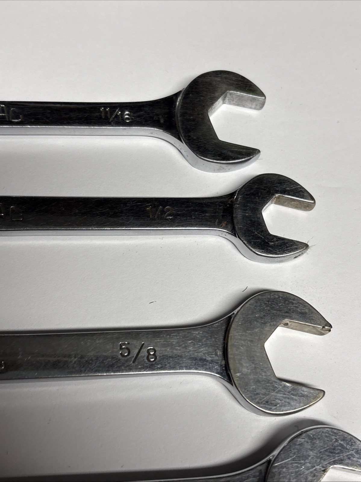 MAC Tools Combination Wrenches CH26, CH22, CH20, CL162 & DA22 USA Lot Of 5