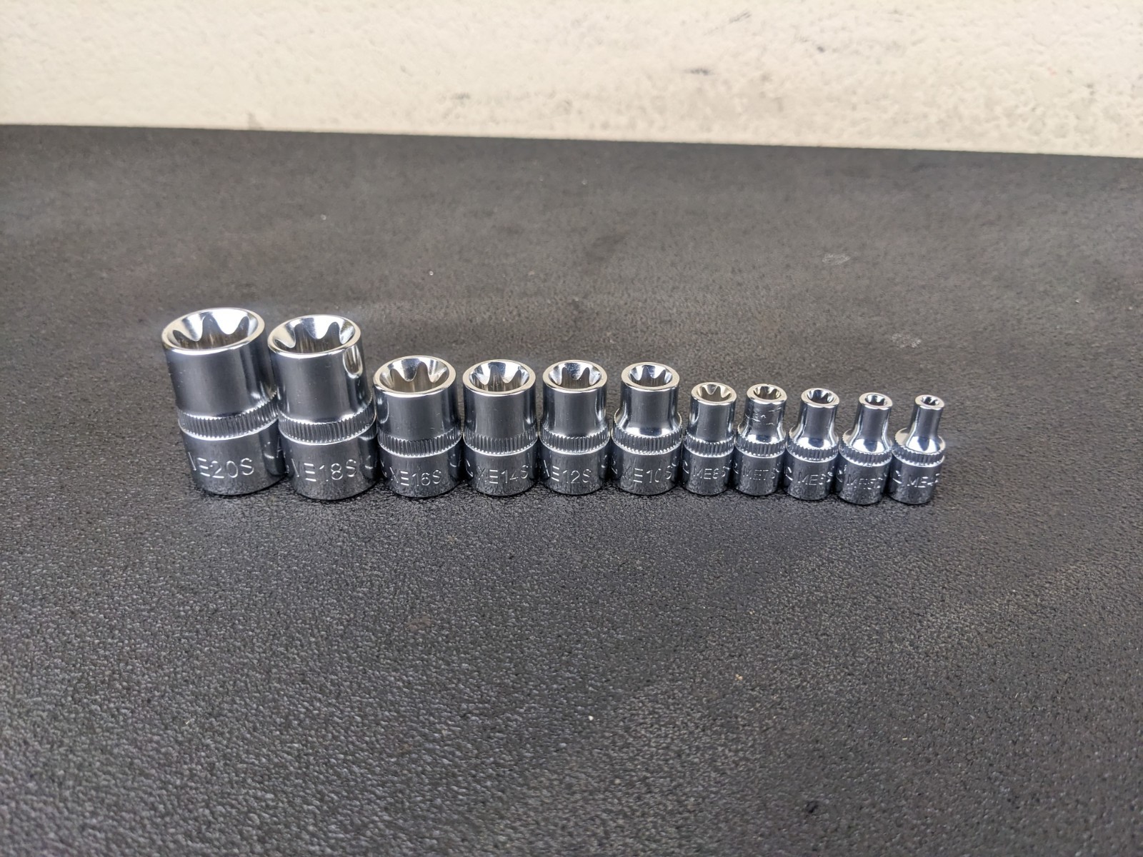 #bp435 MAC Tools NEW SMXVE11B 11 Piece Inverted Star Socket Set