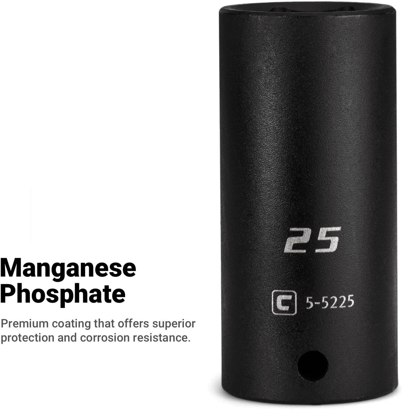 Deep Impact Socket, 1/2-Inch Drive, 6-Point, Metric 21 mm