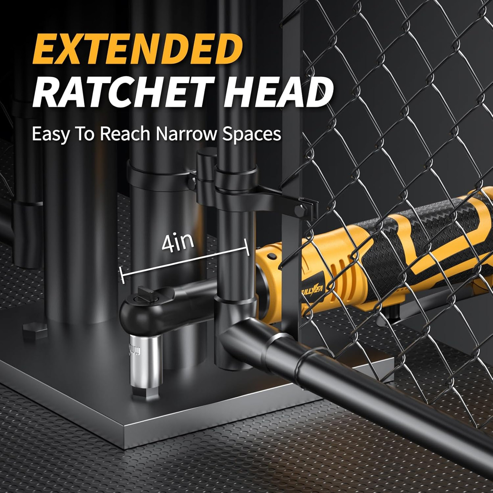 Cordless Electric Ratchet Wrench Set, 550RPM, 45Ft-lbs, 16.8V Extended cordless