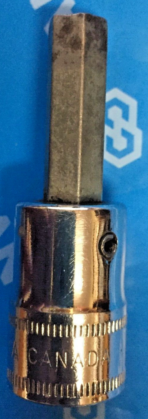 Snap On FAM8A Metric 8mm CR Hex Bit Socket 3/8″dr 2″L 1983 Canada Good 8.5/10L
