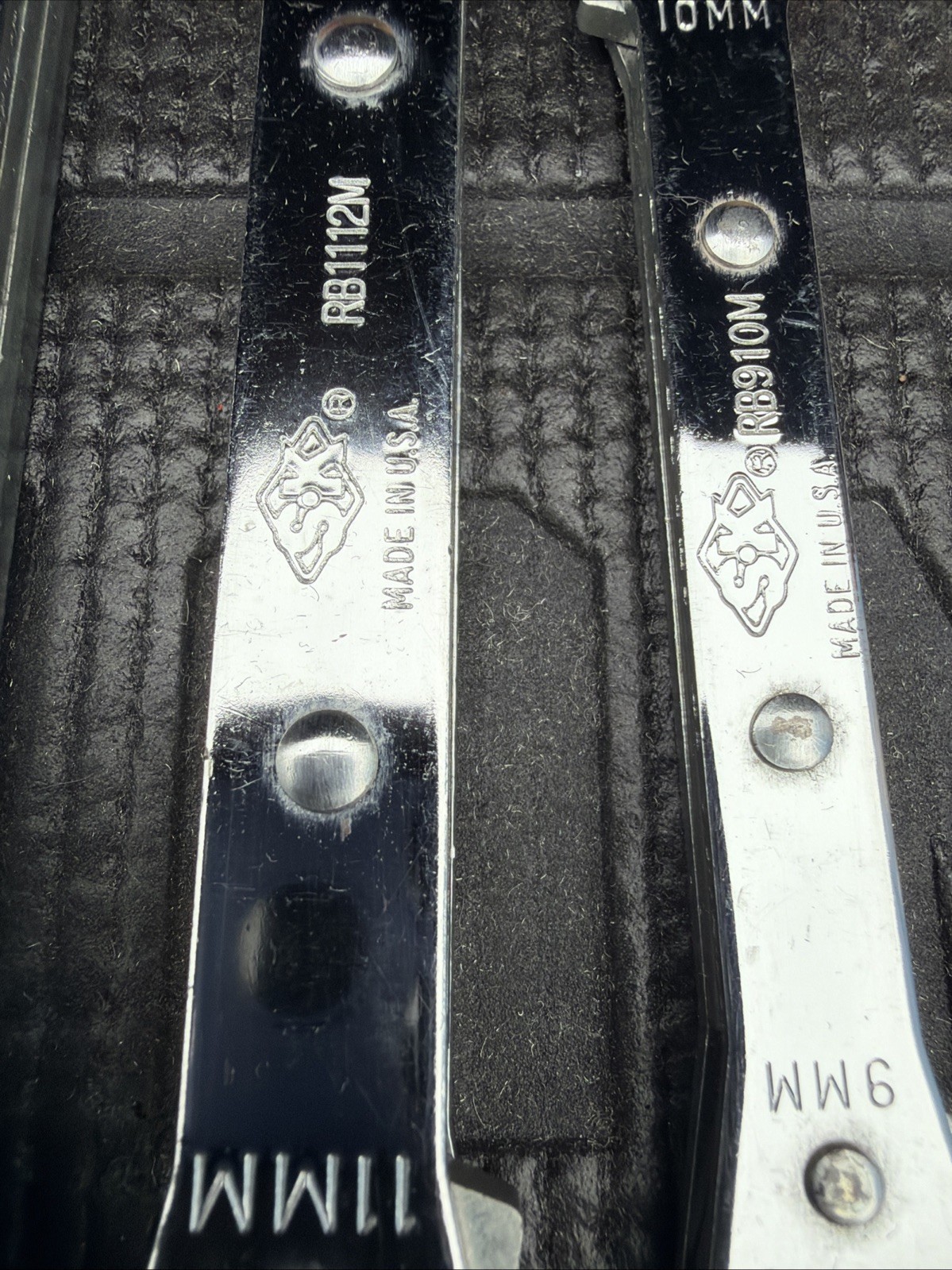 Rare SK Professional Tools USA Nos 4PC Metric Box End Ratcheting Wrench Set 340M