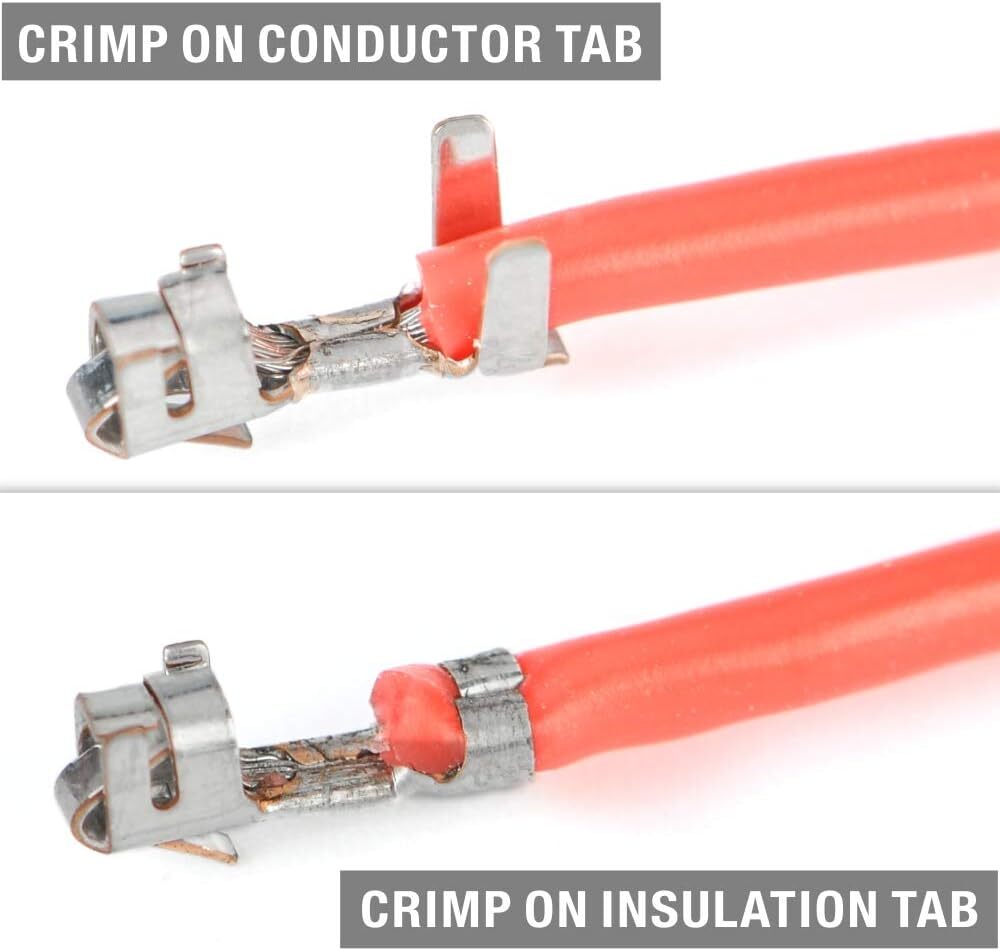 iCrimp Open Barrel Terminals Crimper IWS-1442L for AWG 30-14, Orange, Grey