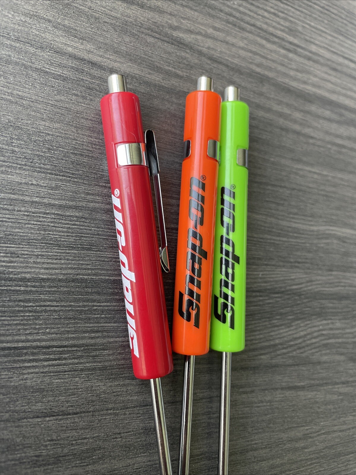 Snap-On Mini Pocket Screwdriver, Multi-Color 3 Pack W/Clip & Magnet NEW🔥
