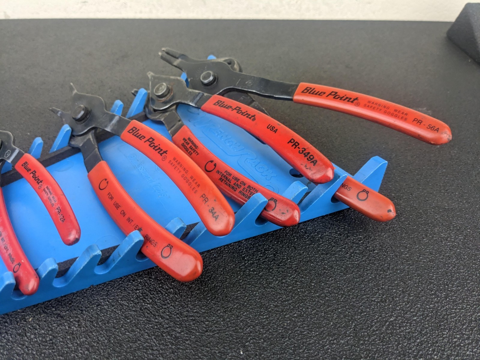 #bn144 Blue Point Tools 4pc Snap Ring Pliers Set Internal/External pr12a pr34a