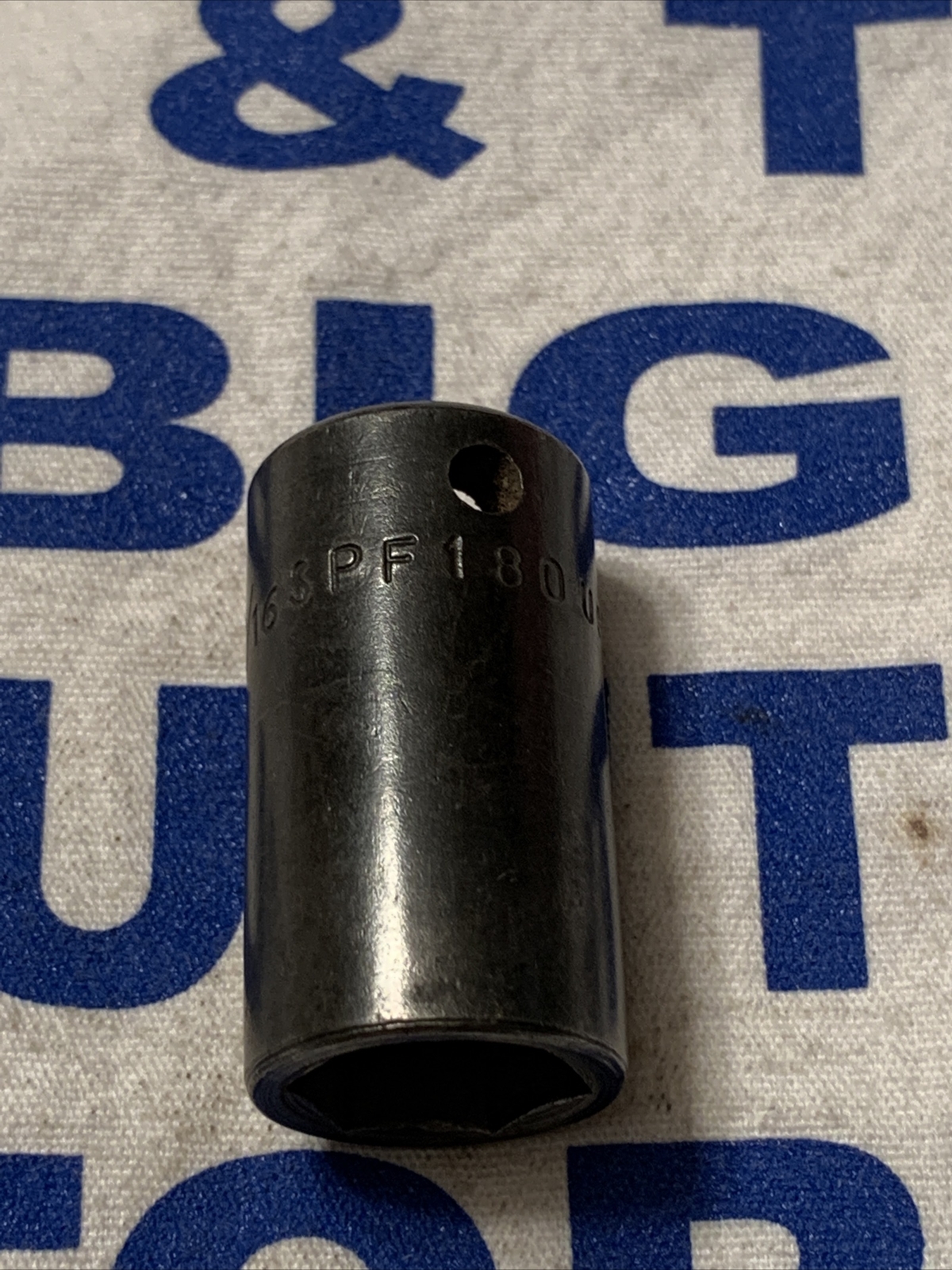Vintage 1961 Snap-on Tools 3/8” Drive 9/16” Semi-Deep 6pt Impact Socket SPF180